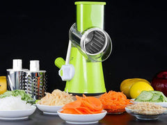 Manual Vegetable Drum Cutter & Slicer – Multifunctional Kitchen Gadget (Random Color)