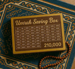 Wooden Umrah Saving Box – Premium Islamic Money Box for Umrah Fund & Charity | Haidern.co