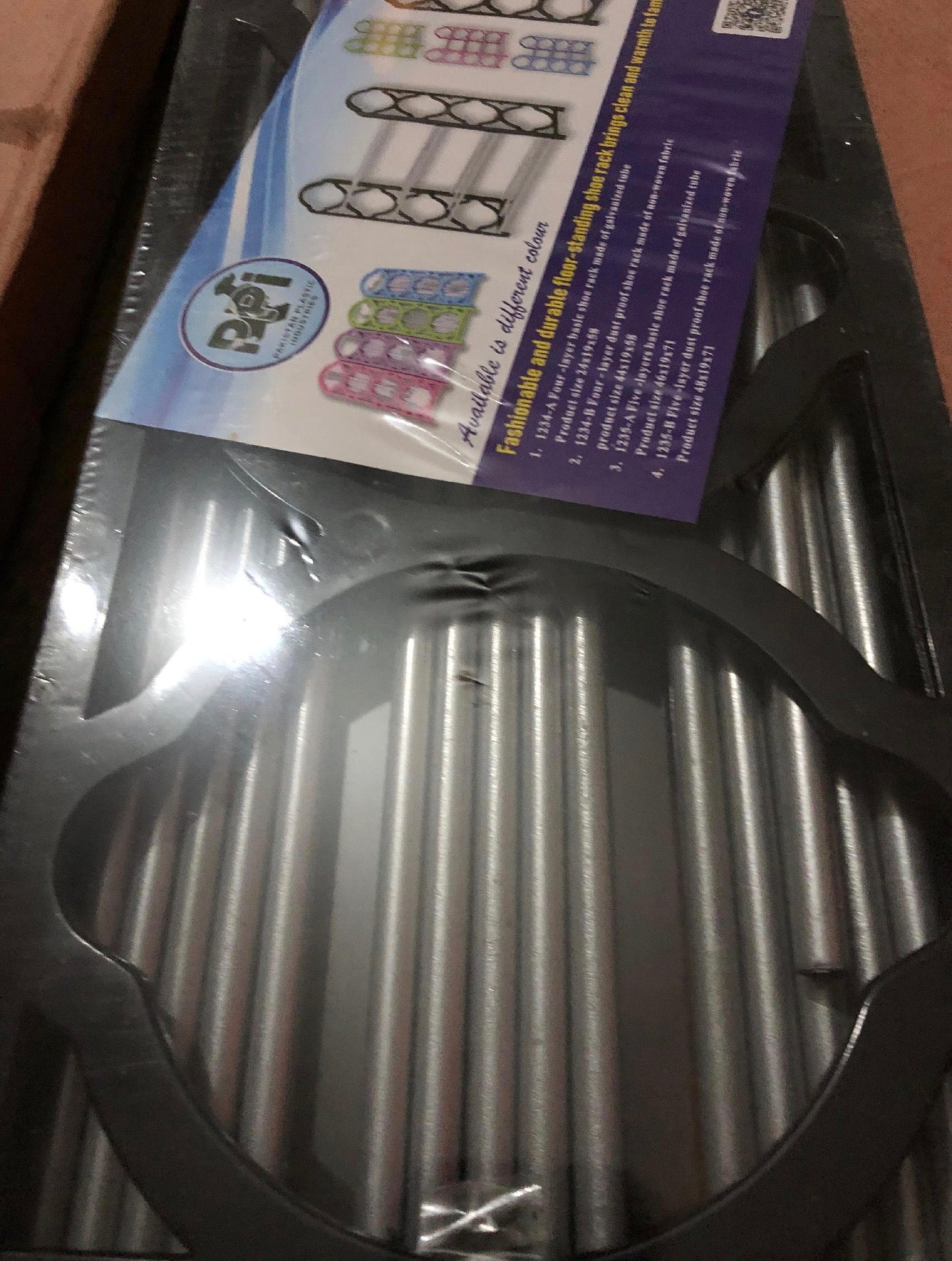 4-Layer Durable Compact Black Shoe Rack - 1 Pc for Long-Lasting Use