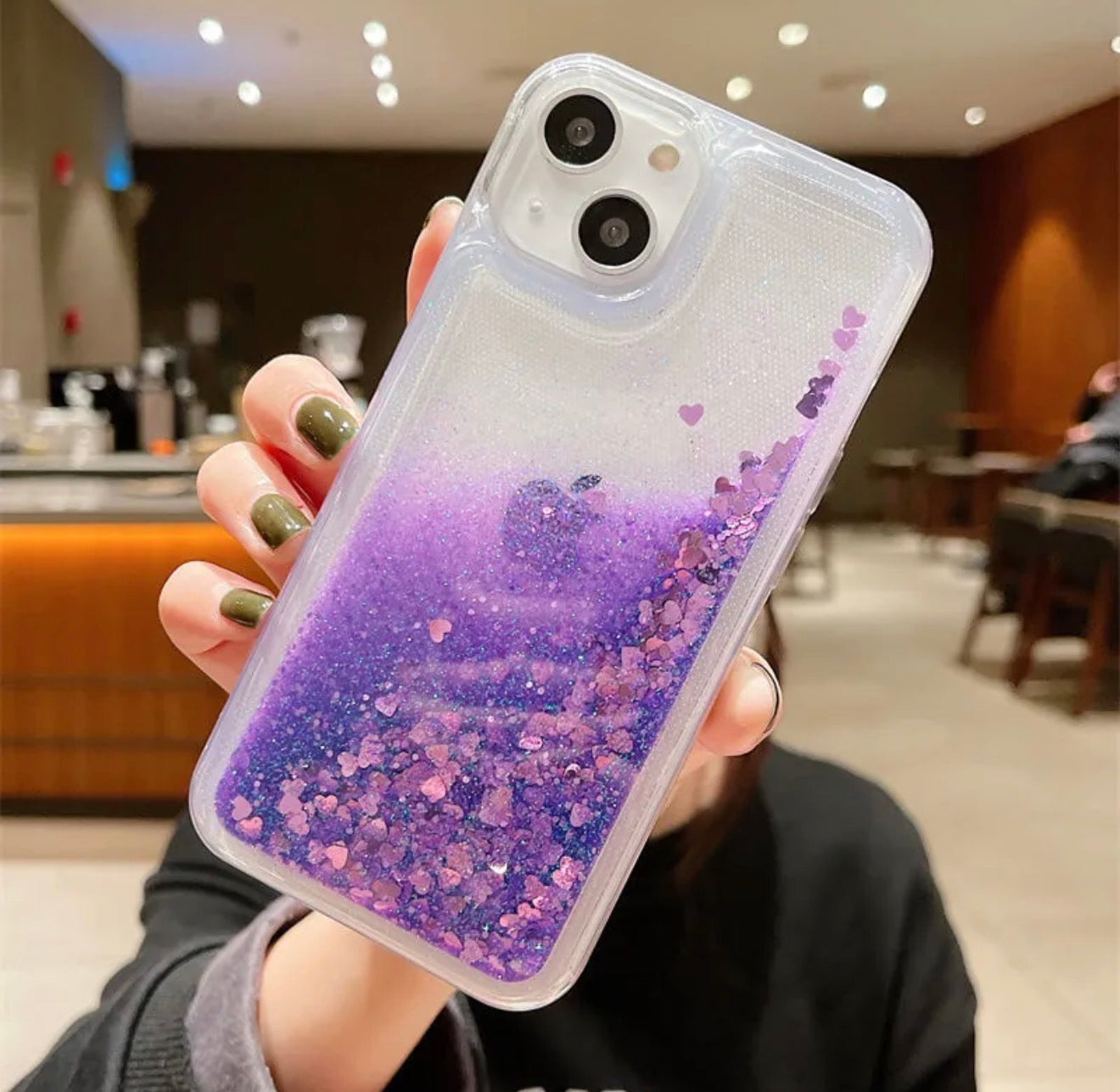 Luxury Liquid Glitter Quicksand Silicone Case for iPhone (Anti-Fall Protection) | Imported From China 🇨🇳