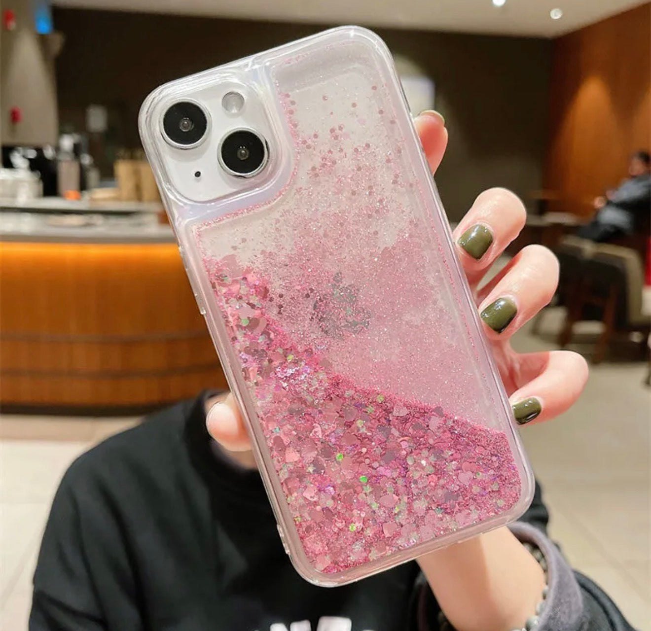 Luxury Liquid Glitter Quicksand Silicone Case for iPhone (Anti-Fall Protection) | Imported From China 🇨🇳